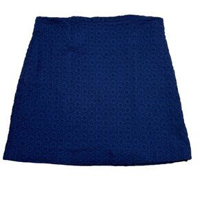 Cynthia Steffe Floral Embroidered/Eyelet 100% Cotton Mini Skirt Women's Size 10
